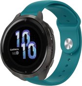 Siliconen Smartwatch bandje - Geschikt voor  Garmin Venu 2s sport bandje - 40mm - dennengroen - Strap-it Horlogeband / Polsband / Armband