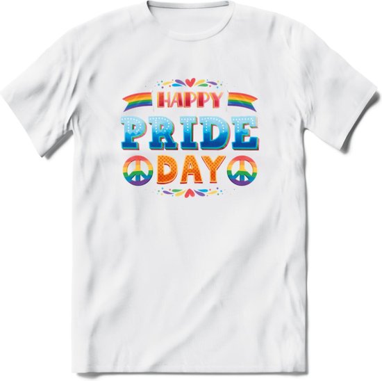 Pride Day | Pride T-Shirt | Grappig LHBTIQ+ / LGBTQ / Gay / Homo / Lesbi Cadeau Shirt | Dames - Heren - Unisex | Tshirt Kleding Kado | - Wit - 3XL