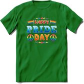 Pride Day | Pride T-Shirt | Grappig LHBTIQ+ / LGBTQ / Gay / Homo / Lesbi Cadeau Shirt | Dames - Heren - Unisex | Tshirt Kleding Kado | - Donker Groen - XXL