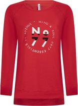 Zoso 221 Krissy Sweater With Print Red - XXL