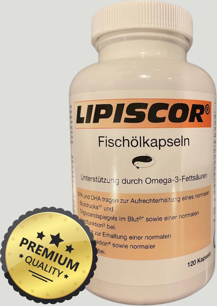 Lipiscor Visolietabletten Omega 3 Vetzuren 120 Capsules bol