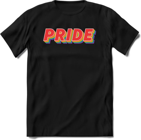 Pride T-Shirt | Grappig LHBTIQ+ / LGBTQ / Gay / Homo / Lesbi Cadeau Shirt | Dames - Heren - Unisex | Tshirt Kleding Kado | - Zwart - 3XL