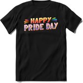 Pride Day | Pride T-Shirt | Grappig LHBTIQ+ / LGBTQ / Gay / Homo / Lesbi Cadeau Shirt | Dames - Heren - Unisex | Tshirt Kleding Kado | - Zwart - XL