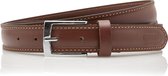 Heren Riem volnerf Leer Cognac - 3 cm Breed - Broekriem - Nette Riem - Pantalon Riem - Maat: 90 - Echt Leer - Totale lengte riem 105 cm