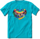 Pride Day | Pride T-Shirt | Grappig LHBTIQ+ / LGBTQ / Gay / Homo / Lesbi Cadeau Shirt | Dames - Heren - Unisex | Tshirt Kleding Kado | - Blauw - S