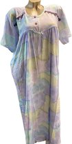 Dames mouwloze jurk - nachthemd met bloemenprint onesize 36-40 groen