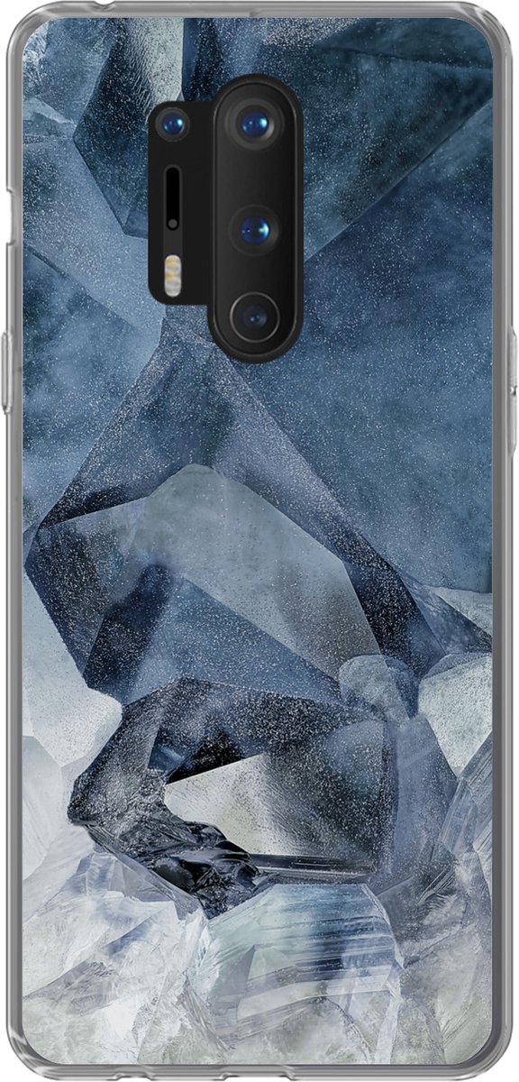 Telefoonhoesje Geschikt voor OnePlus 8 Pro hoesje - Edelsteen - Natuurstenen - Mineralen - Siliconen Telefoonhoesje Telefoonhoesje