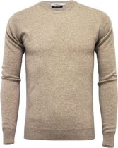 Hommard Pure Cashmere Crew Neck Sweater, Camel, XX-Large, Unisex, Trui, Kasjmier, Ronde nek, Pullover