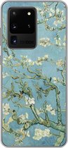 Geschikt voor Samsung Galaxy S20 Ultra hoesje - Amandelbloesem - Van Gogh - Kunst - Siliconen Telefoonhoesje