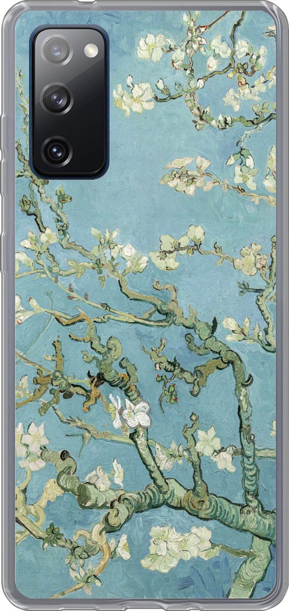 Geschikt voor Samsung Galaxy S20 FE hoesje - Amandelbloesem - Van Gogh - Kunst - Siliconen Telefoonhoesje
