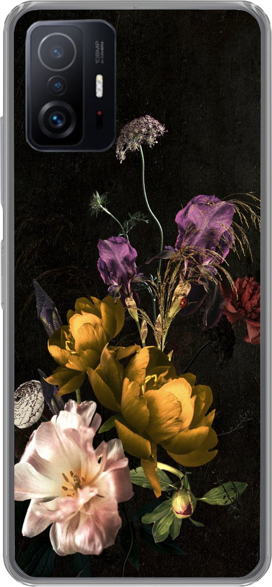 Telefoonhoesje Geschikt voor Xiaomi 11T Pro hoesje - Bloem - Patronen - Planten - Siliconen Telefoonhoesje Telefoonhoesje