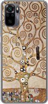Geschikt voor Xiaomi Redmi Note 10S hoesje - The tree of life - Gustav Klimt - Siliconen Telefoonhoesje
