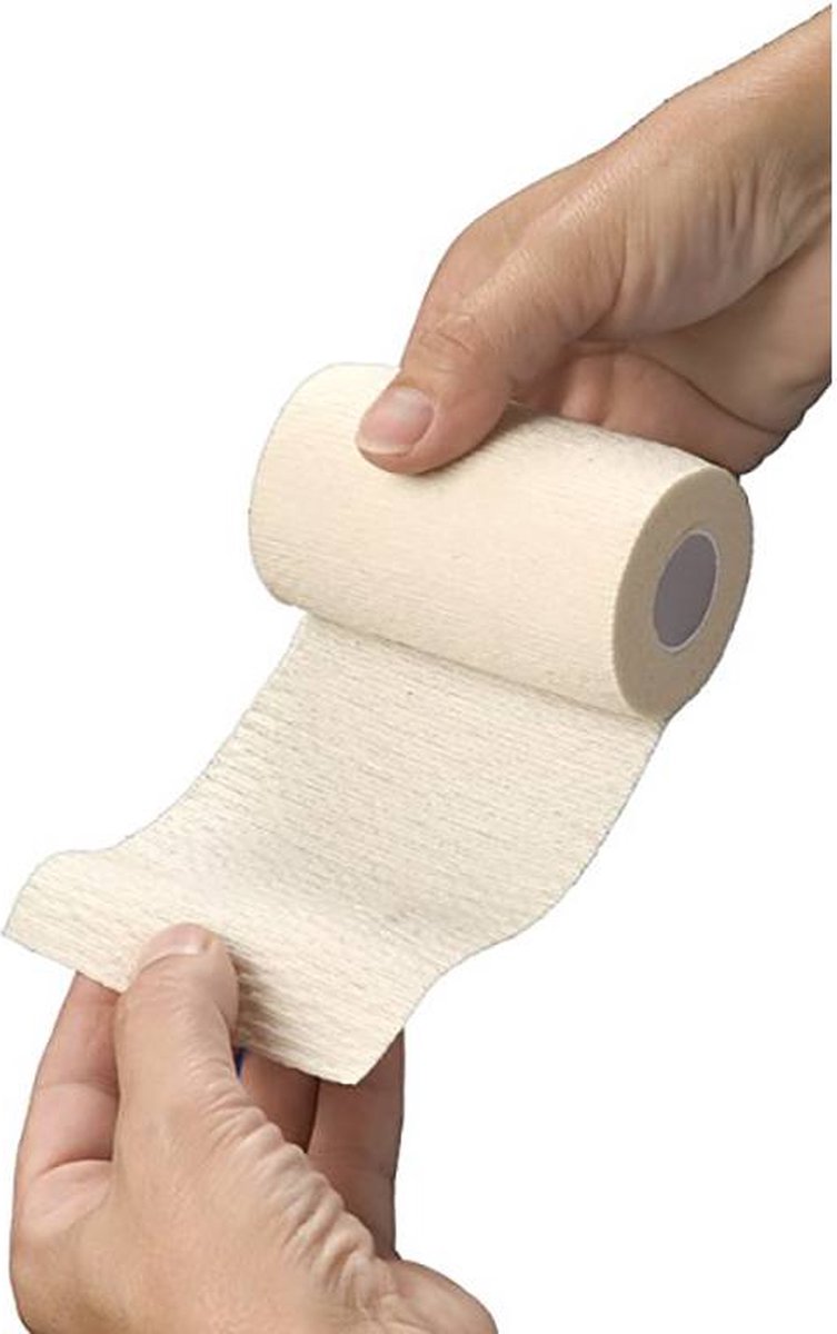 Goedkoopste HEKA grip cohesive - Zelfklevend verband - 4,5 m x 10 cm - niet steriel 1 Rol