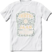 30 Jaar Legendarisch Gerijpt T-Shirt | Mos - Ivoor | Grappig Verjaardag en Feest Cadeau Shirt | Dames - Heren - Unisex | Tshirt Kleding Kado | - Wit - M