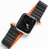 Dux Ducis Geschikt voor Apple Watch 1 / 2 / 3 / 4 / 5 / 6 / 7 / 8 / 9 / SE 38MM / 40MM / 41MM Bandje Magneetsluiting Zwart
