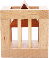 Lock 3D Hout - onmogelijke puzzel hout breinbreker