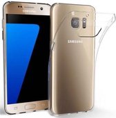 LuxeBass Hoesje geschikt voor Samsung Galaxy S7 Edge Hoesje Transparant - Siliconen Case - telefoonhoes - gsm hoes - gsm hoesjes