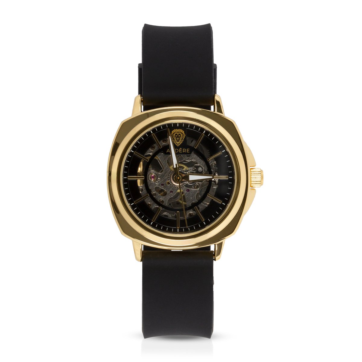 Audêre Watch - ROAR - Horloge - Rond Goud - Luxe Horloge - Mechanisch Horloge