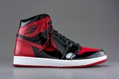 Nike Air Jordan 1 Retro High OG, Bred Patent, Black Red, 555088-063, EUR 44