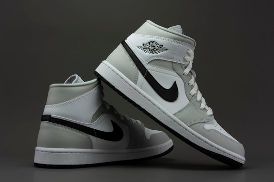 nike air jordan 1 mid dames grijs