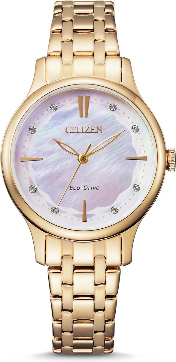 Citizen Horloge - Citizen dames horloge - Roségoud - diameter 30.5 mm - Rose Gold toned Stainless Steel