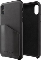 bugatti Londra Full Wrap With Pocket vegan leer hoesje voor iPhone X en iPhone XS - zwart