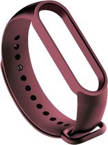 DrPhone XB2  - Mi band - Horlogeband - Armband Geschikt voor smartwatches/Mi band 5/6 - Wijn Rood