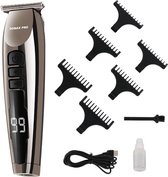 Tondeuse - Scheerapparaat - Baard Trimmer Met LCD - Mannen - Draadloos - Zwart