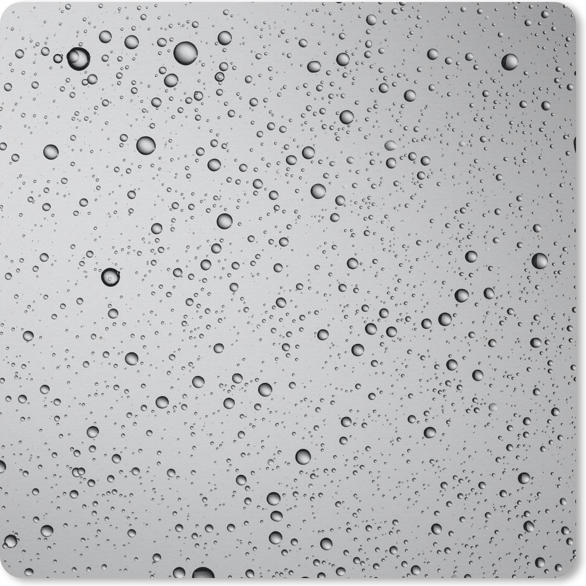 Muismat 30x30 cm - Mousepad Waterdruppeltjes op een glas - Muismatten