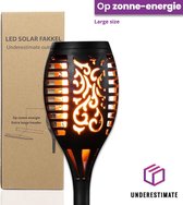 Underestimate® Solar Lamp Tuinverlichting op Zonne-Energie 96 LEDS – Large – Kerstverlichting – Tuinfakkels Solar – tuinverlichting – Solar Lantaarn – Buitenverlichting
