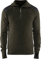 Blaklader Wollen sweater 4630-1071 - Groen/Donkergrijs - L