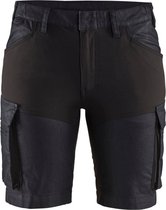 Blaklader Dames service short stretch 7137-1147 - Marineblauw/Zwart - C40