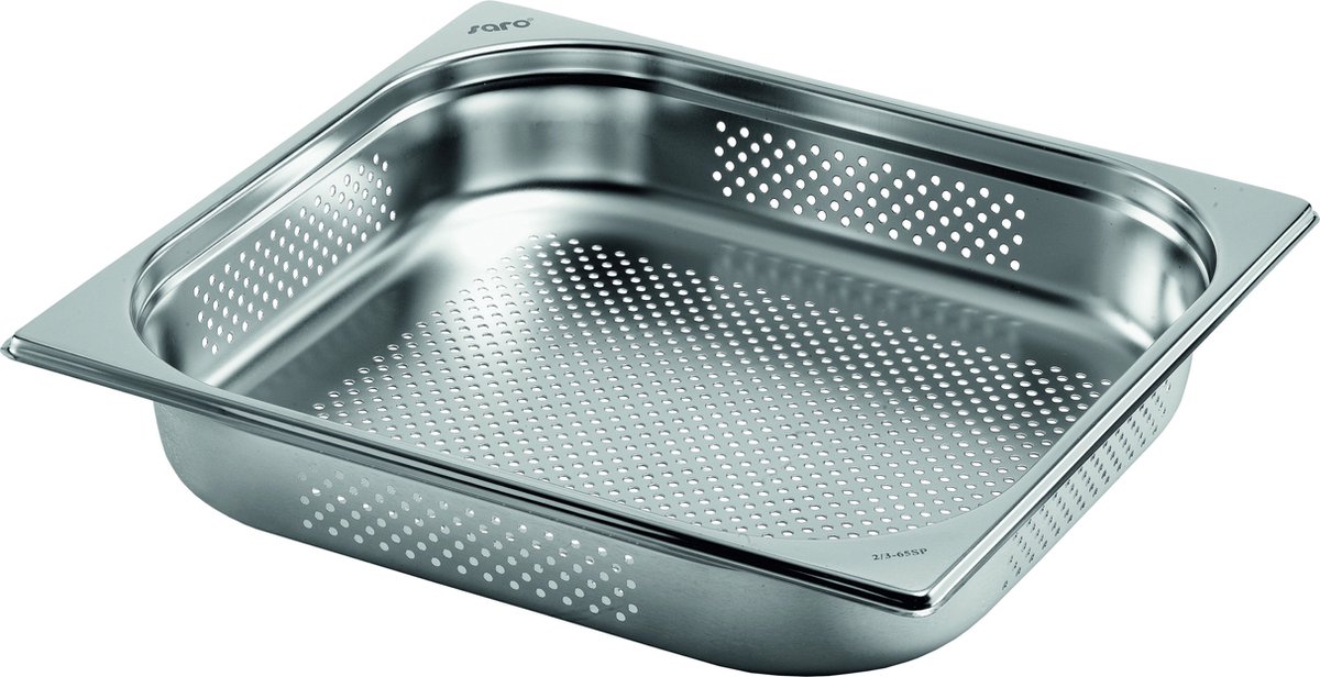 Saro BASIC LINE GN-bak 2/3 GN geperforeerd Diepte 200 mm | 126-5357T