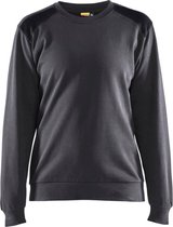 Blaklader Sweatshirt bi-colour Dames 3408-1158 - Medium Grijs/Zwart - L