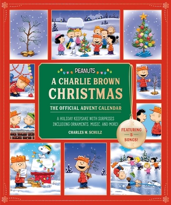 Peanuts: A Charlie Brown Christmas: The Official Advent Calendar (Featuring 5 Songs!): A Holiday Keepsake with Surprises Including Ornaments, Music, a