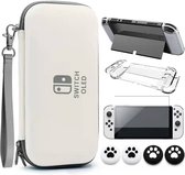 Nintendo Switch Accessoires – Nintendo Switch Oled Set - Nintendo Switch Oled Case – Beschermhoes – Thumb grip -  Standaard – Protective Case - Nintendo Switch - Screen Protector - Protective