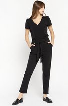 LOLALIZA Paperbag broek - Zwart - Maat 40