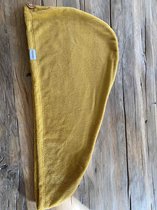 Haarhanddoek bamboe Oker geel | Happy Hair Towel | CG Methode | Curly Girl Methode