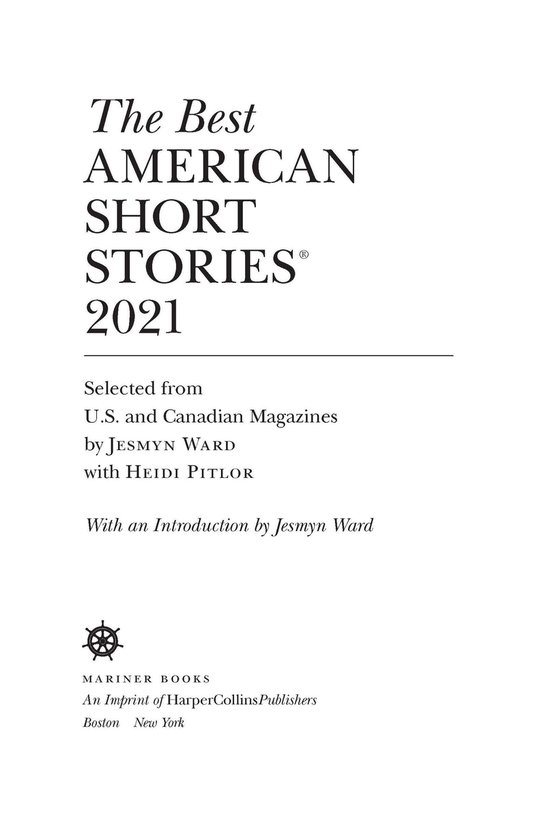 Omslag van The Best American Short Stories 2021
