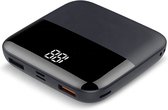 BAIK Powerbank 10.000 mah Powerbank Zwart - Compact - (Dual 2.1A USB/Micro-USB/USB-C) - Mini Snellader Universeel Geschikt voor Samsung S21 / S20 / S10 plus / iPhone 13 / 12 / 11 of Tablets