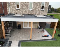 Lichtkoepel driewandig acrylaat 70x70 glashelder