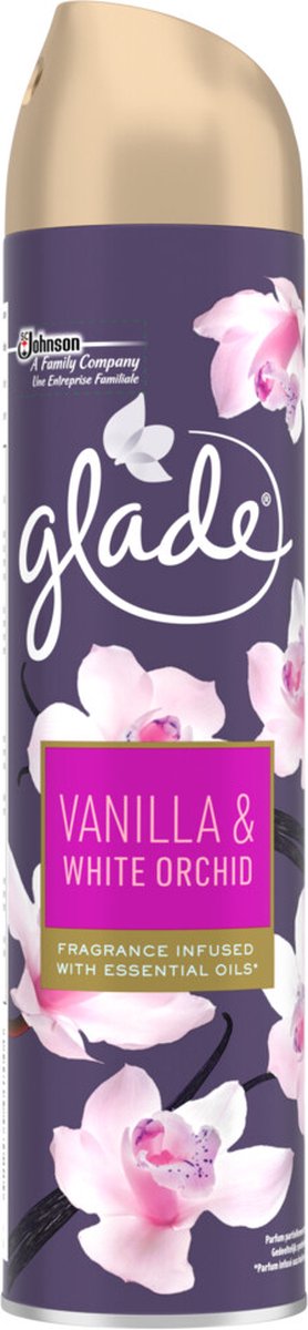 6x Glade Luchtverfrisser Vanilla & White Orchid 300 ml