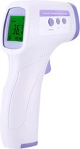 Digitale Infrarood Thermometer - Temperatuurmeter met LCD scherm - in ℉ en ℃ -  Warmtemeter met Ingebouwde Laser - Wit