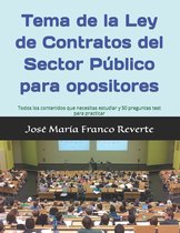 Tema de la Ley de Contratos del Sector Público para opositores