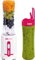 Noveen SB220 Amarant 0,6 l Blender voor op aanrecht 300 W Wit, Rood