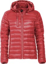 Clique imitatie dons gevoerde jas met capuchon Hudson Dames Rood - Maat XL