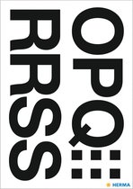 Huismerk Herma 4188 Etiket met letters O-Z 33mm Zwart