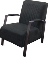 Industriële fauteuil Giulietta | velours Adore antraciet 67 | 61 cm breed