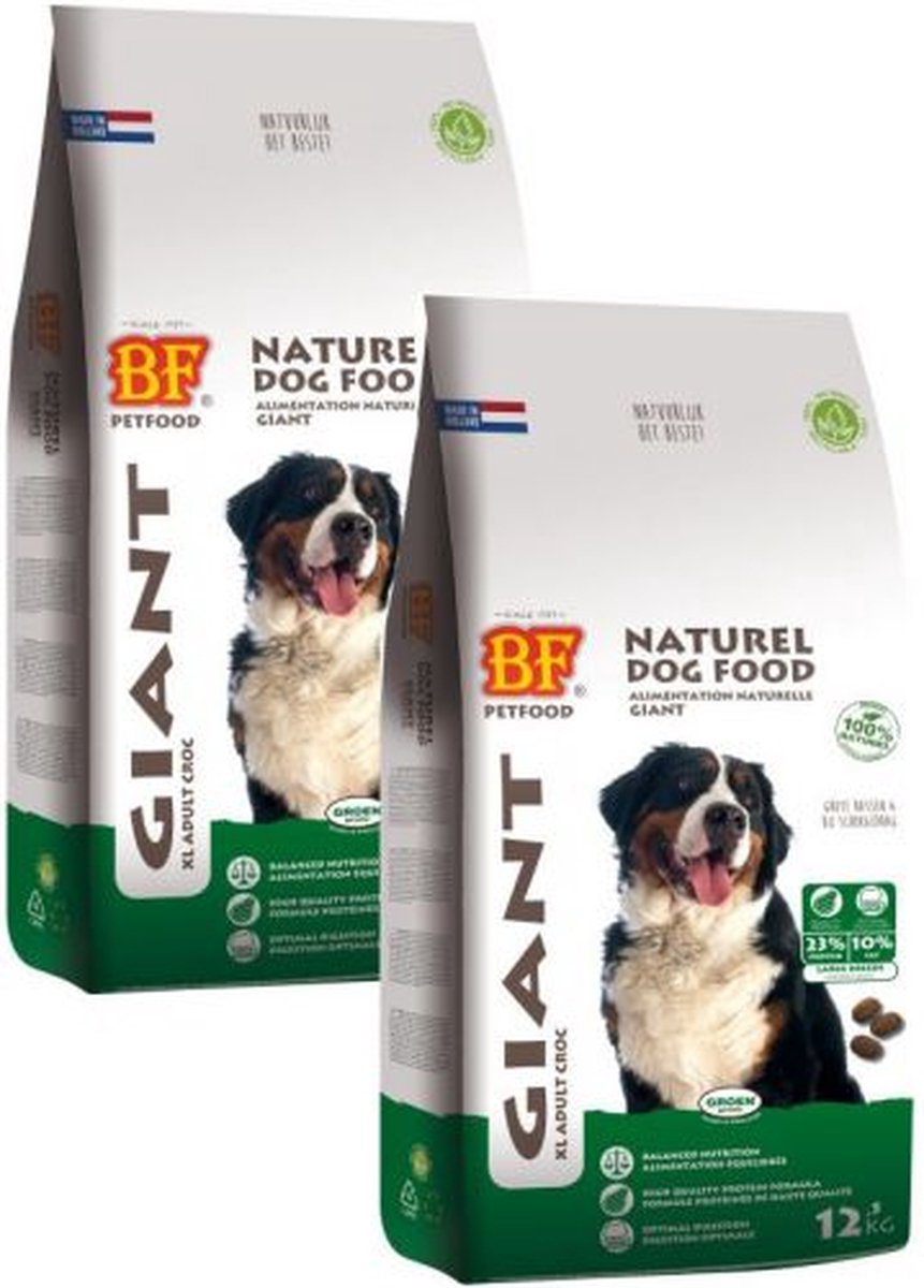 2x 12,5 kg Biofood giant hondenvoer