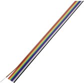TRU COMPONENTS TC-7638584 Câble de données Taille de la grille : 1,27 mm 26 x 0,08 mm² Plusieurs couleurs 30 m